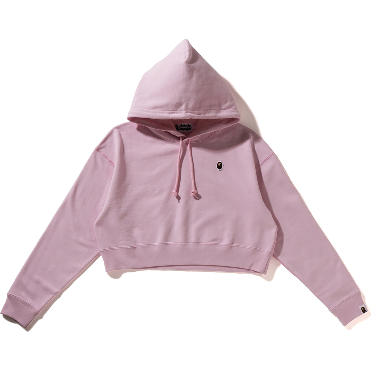 APE HEAD ONE POINT CROPPED PULLOVER HOODIE LADIES