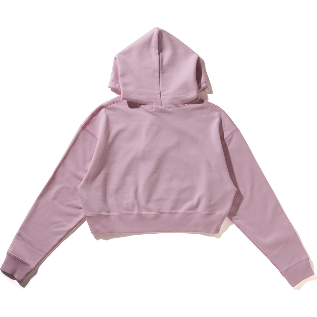 APE HEAD ONE POINT CROPPED PULLOVER HOODIE LADIES