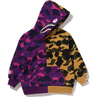 SPLIT CAMO SHARK RELAXED FIT PULLOVER HOODIE KIDS