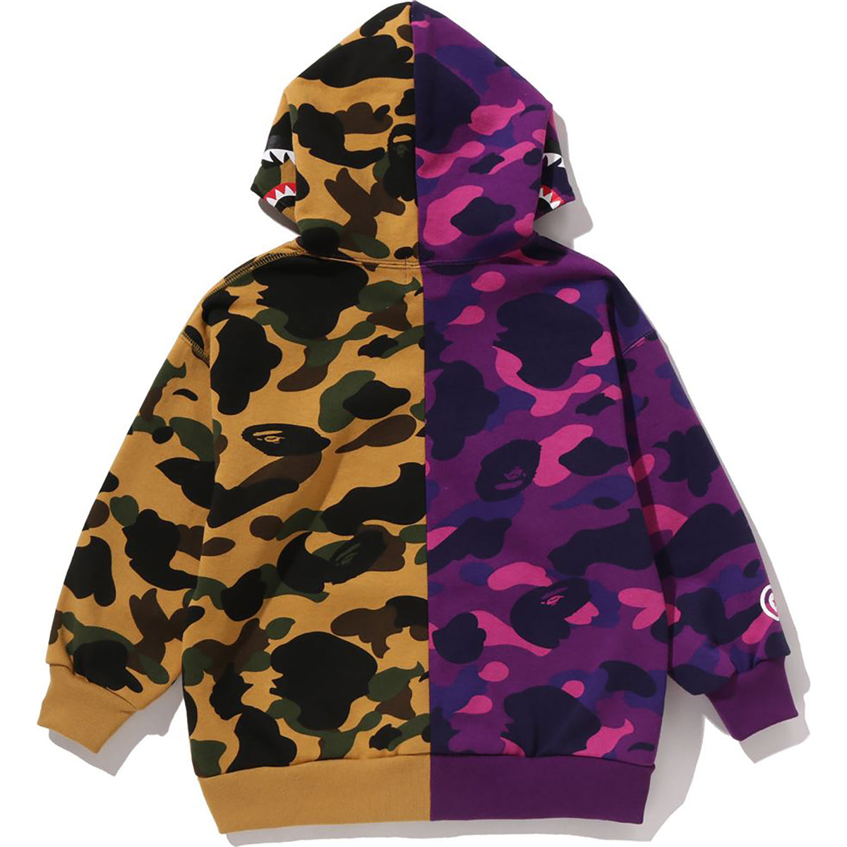 SPLIT CAMO SHARK RELAXED FIT PULLOVER HOODIE KIDS
