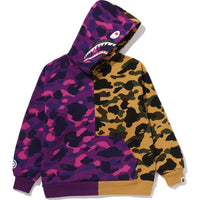 SPLIT CAMO SHARK RELAXED FIT PULLOVER HOODIE JR KIDS