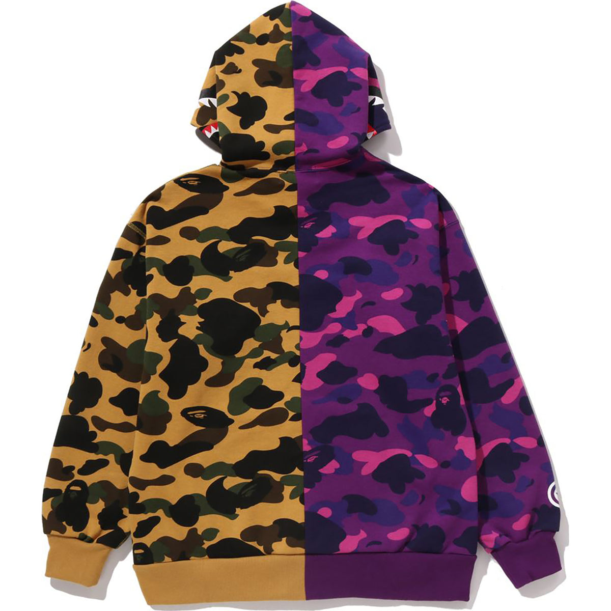 SPLIT CAMO SHARK RELAXED FIT PULLOVER HOODIE JR KIDS