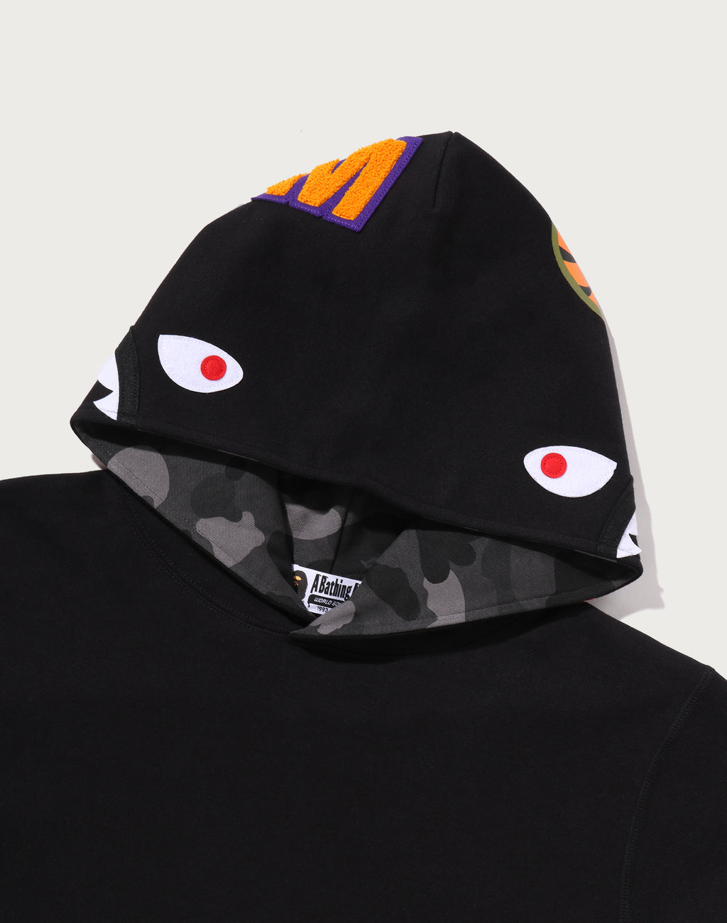 COLOR CAMO SHARK PULLOVER HOODIE MENS