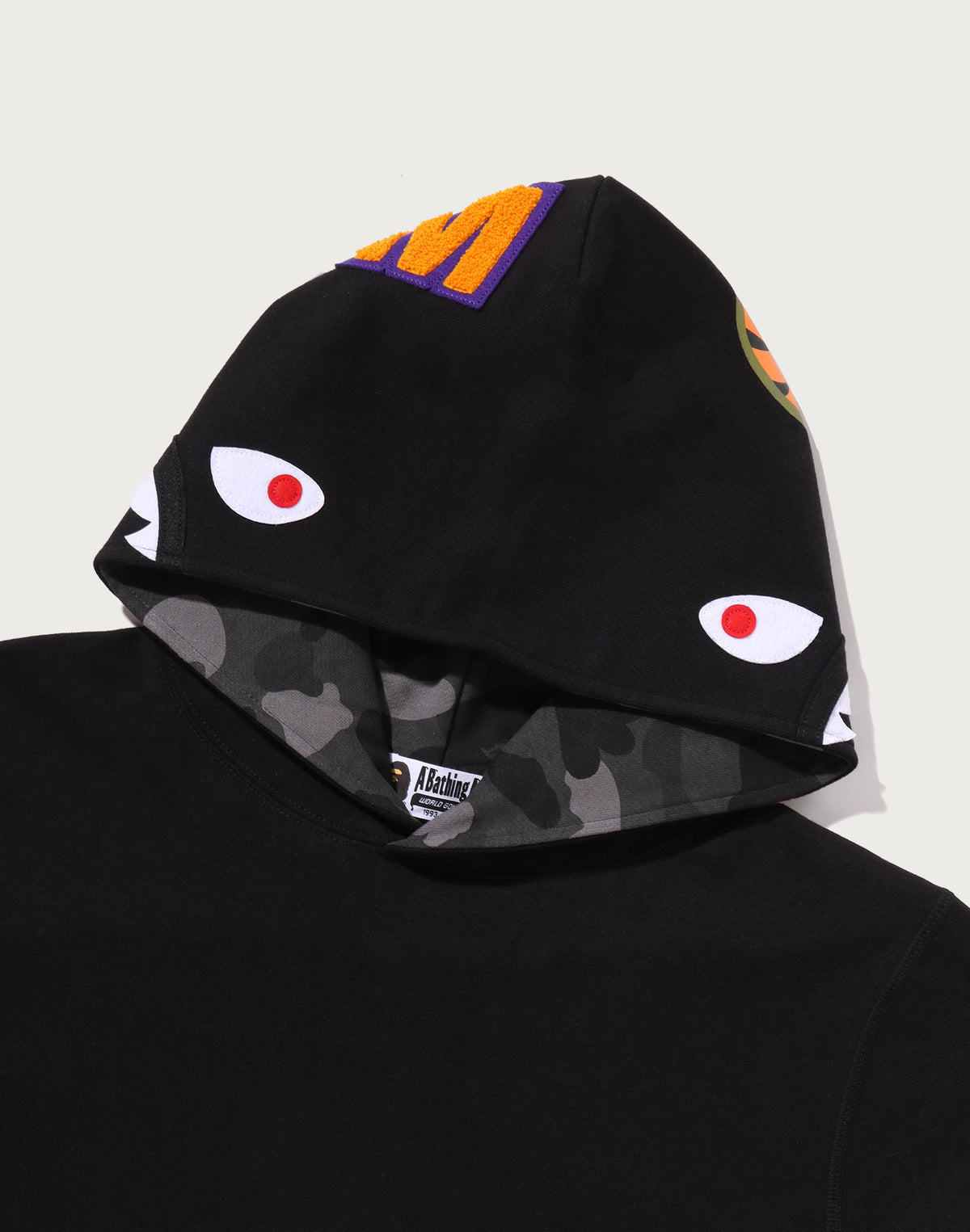 COLOR CAMO SHARK PULLOVER HOODIE MENS