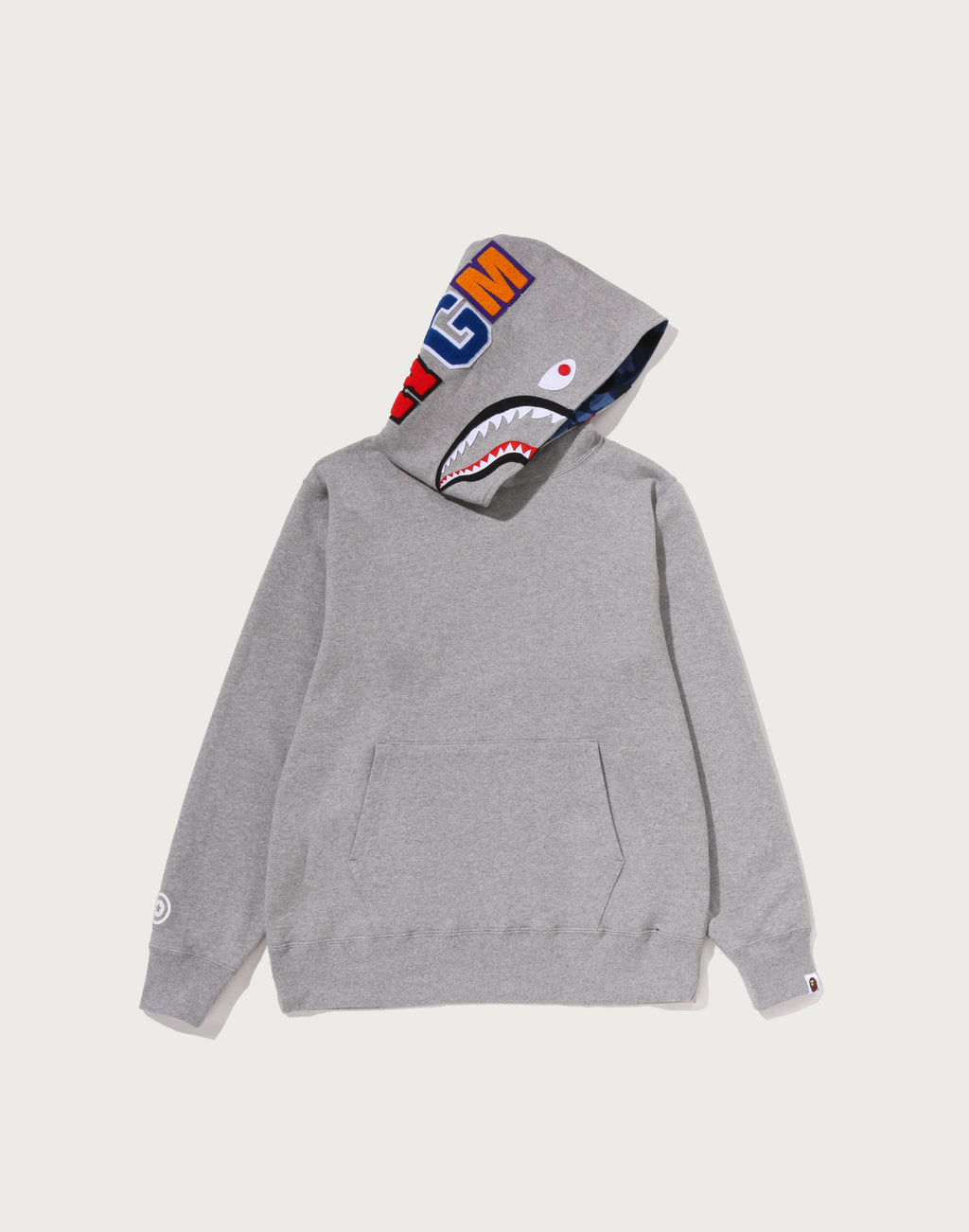 COLOR CAMO SHARK PULLOVER HOODIE MENS