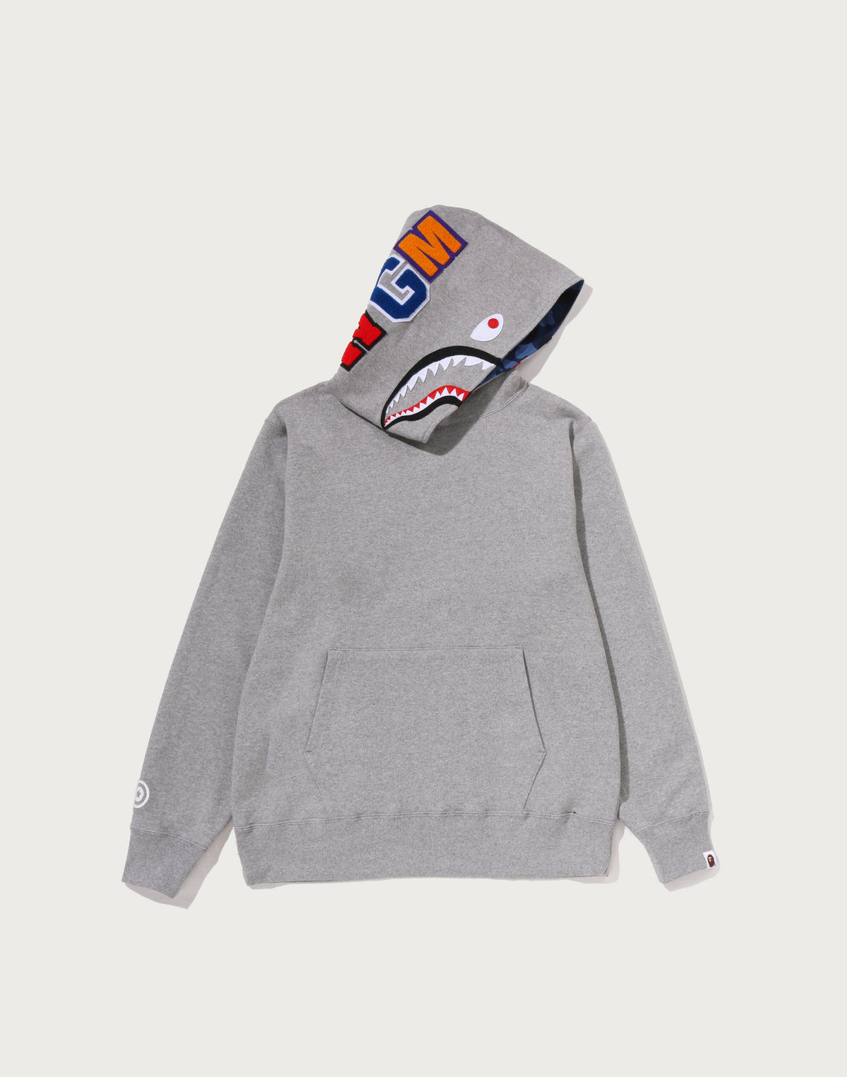 COLOR CAMO SHARK PULLOVER HOODIE MENS