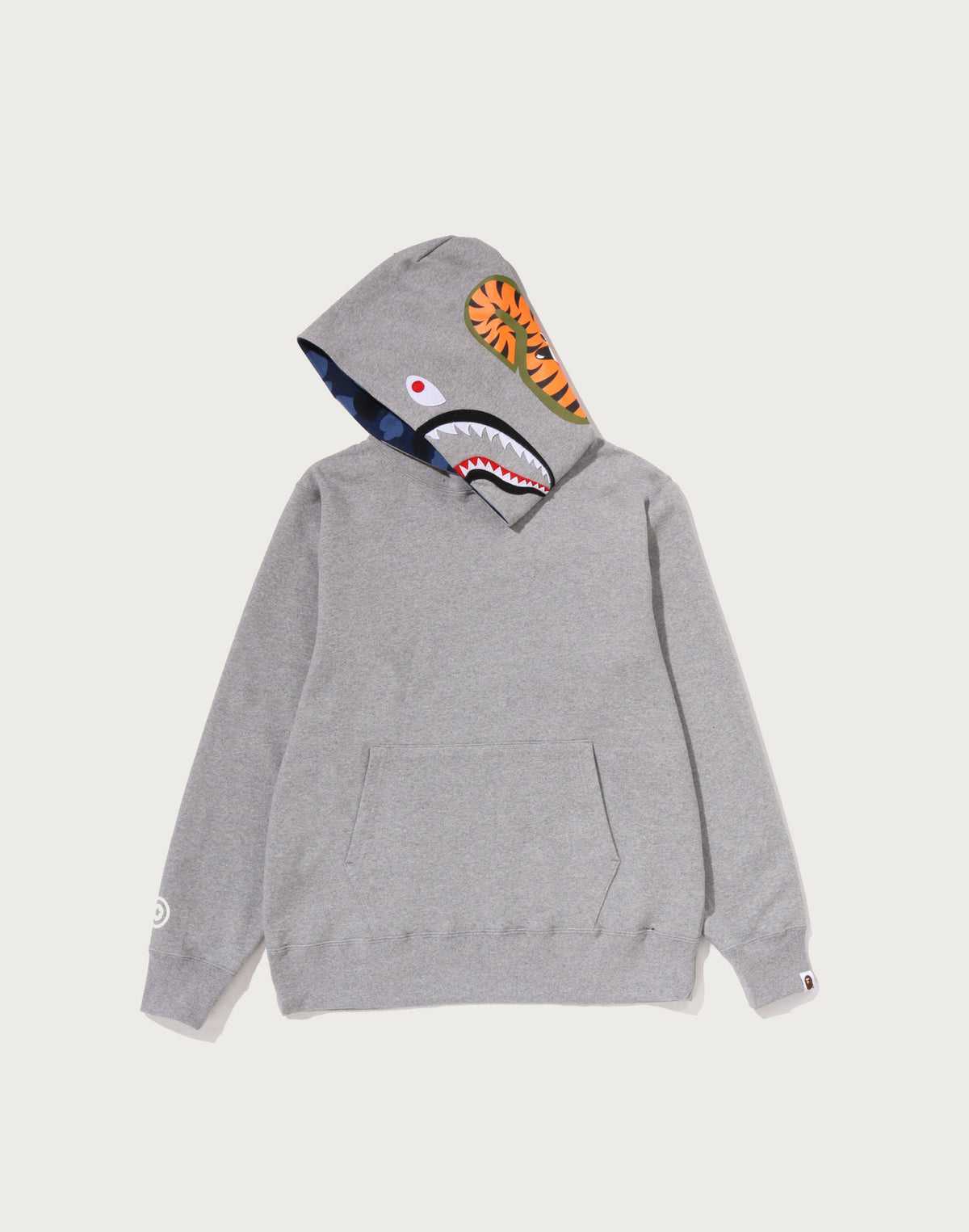 COLOR CAMO SHARK PULLOVER HOODIE MENS
