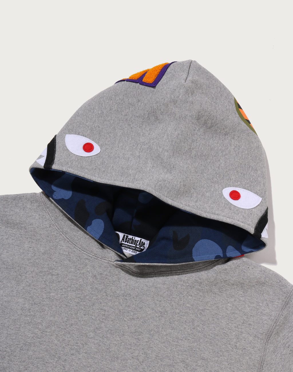 COLOR CAMO SHARK PULLOVER HOODIE MENS