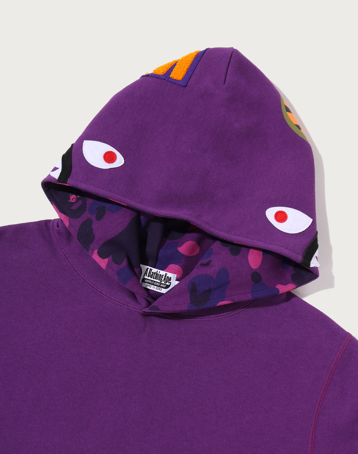 COLOR CAMO SHARK PULLOVER HOODIE MENS