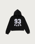 CAMO LACE PATCH BOXY CROPPED PULLOVER HOODIE LADIES