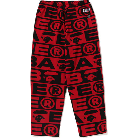 LUX SPORT PATTERN OVERSIZED SWEAT PANTS MENS