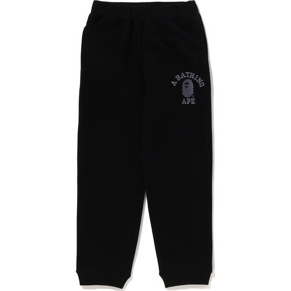 COLLEGE EMBROIDERY SWEAT PANTS RELAXED FIT KIDS | us.bape.com