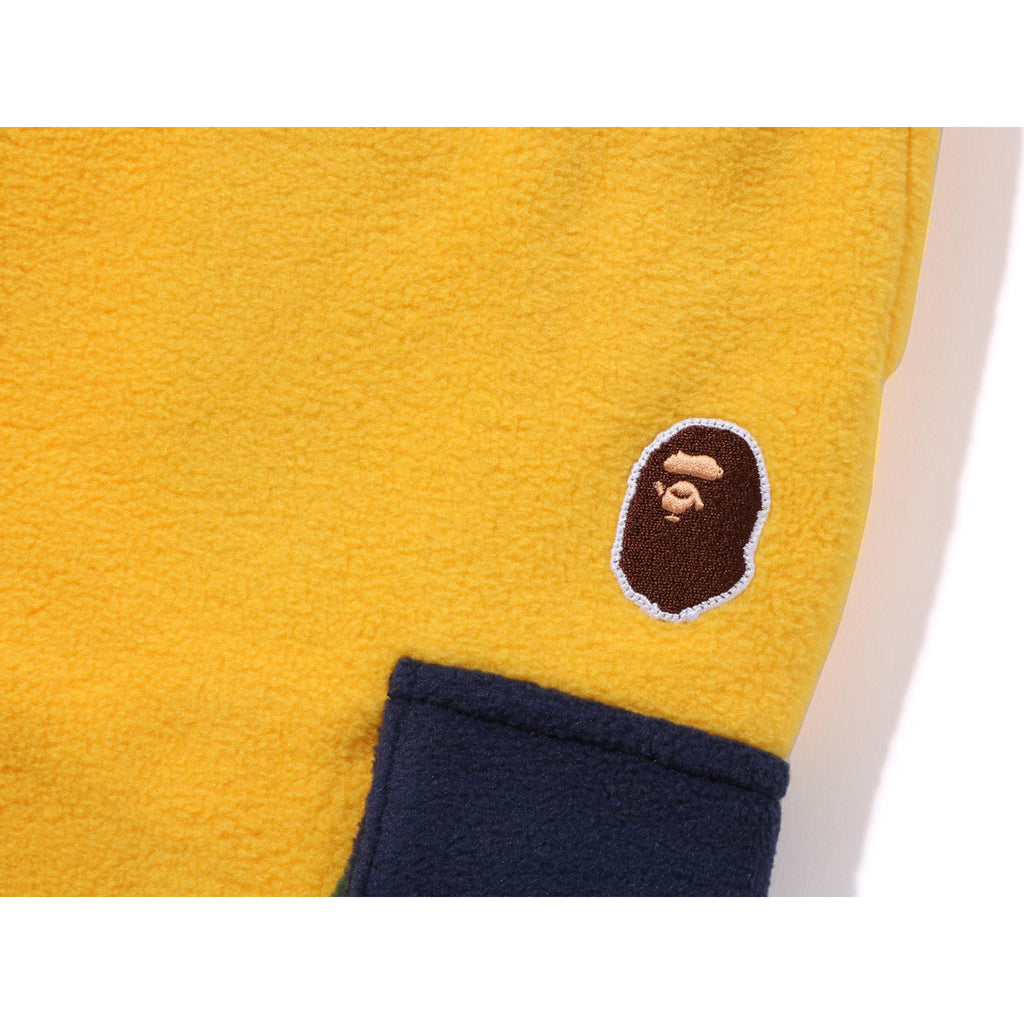 APE HEAD COLOR BLOCK FLEECE PANTS KIDS