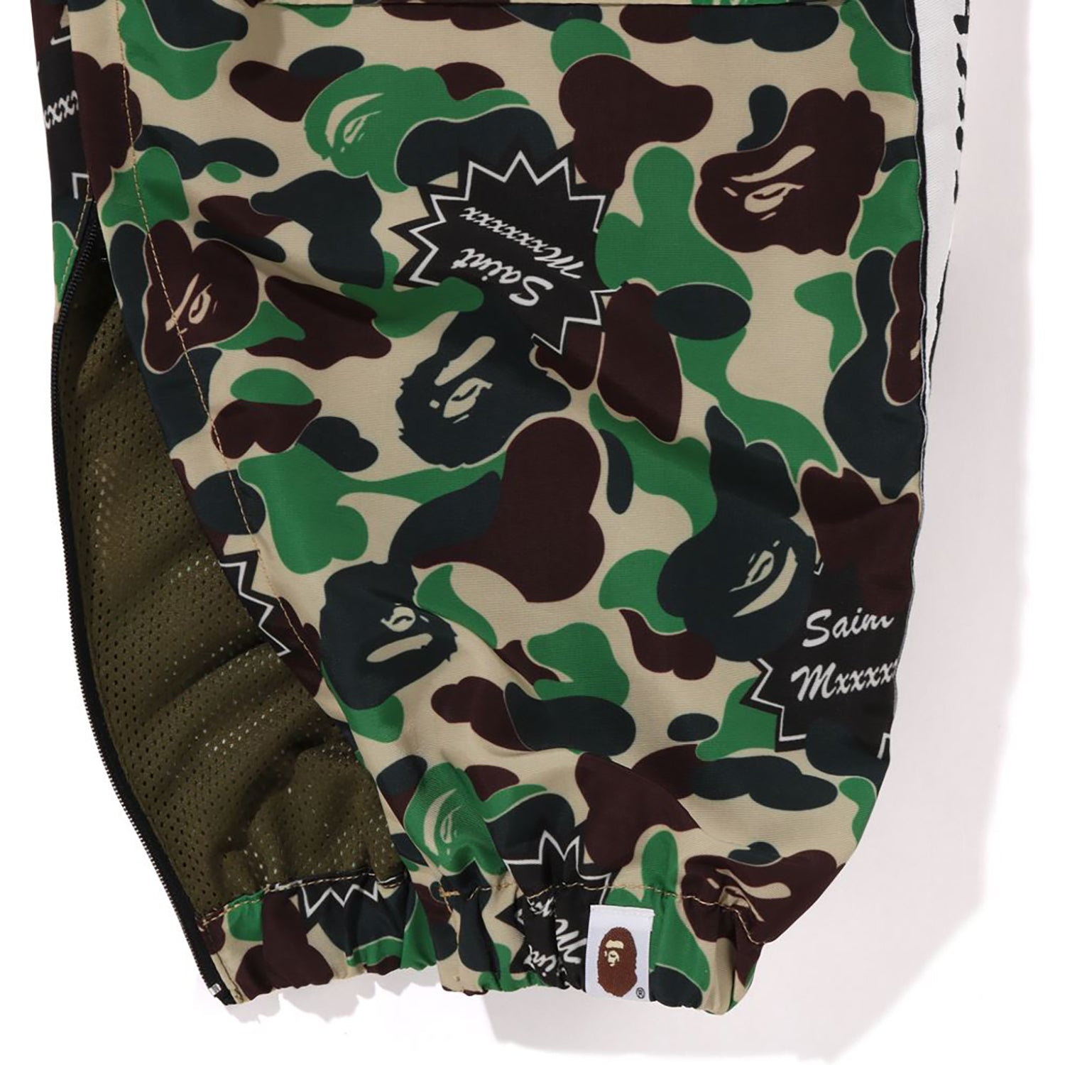 Bape x Saint Mxxxxxx ABC Camo Track Pants Green