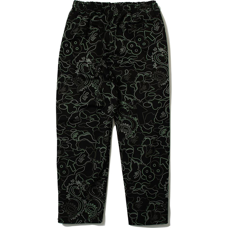 BAPE X 88RISING GLOW IN THE DARK CAMO TRACK PANTS MENS
