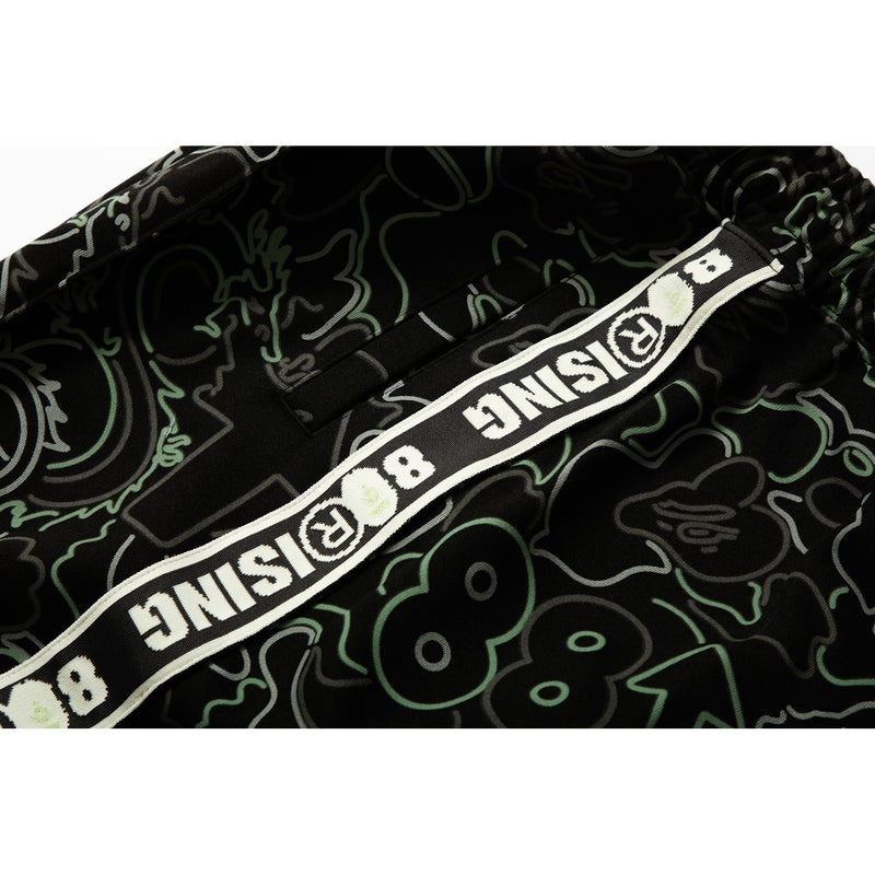 BAPE X 88RISING GLOW IN THE DARK CAMO TRACK PANTS MENS