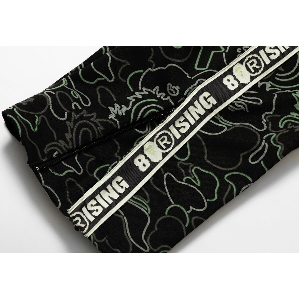 BAPE X 88RISING GLOW IN THE DARK CAMO TRACK PANTS MENS