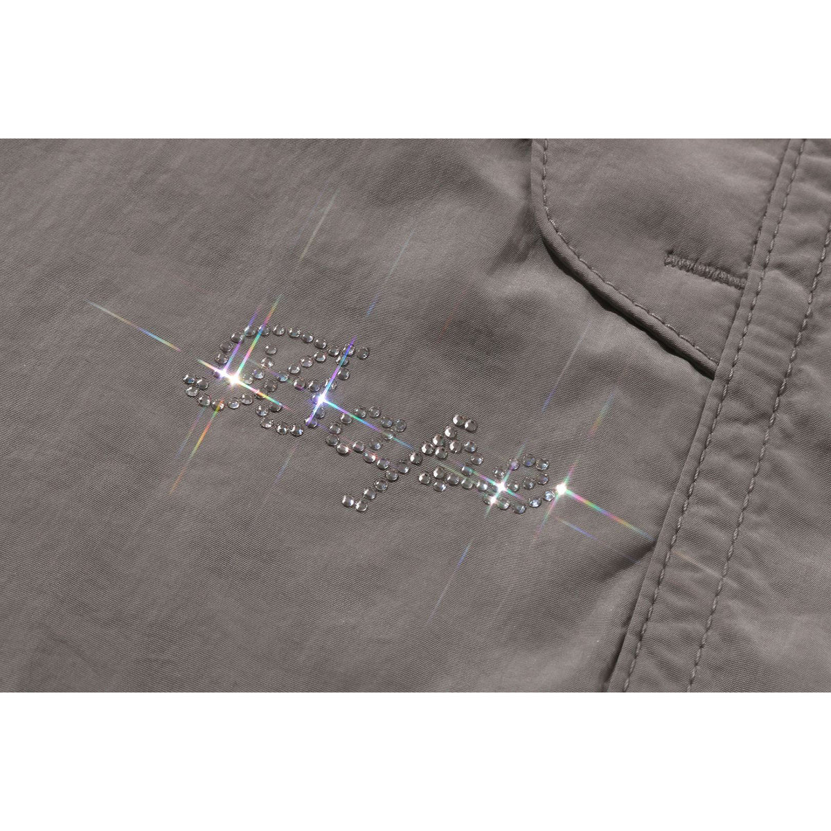 CRYSTAL STONE BAPE LOGO ARMY PANTS LADIES