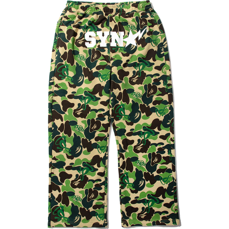 BAPE X SPOTIFY BY CENTRAL CEE CAMO RELAXED FIT SWEATPANTS MENS