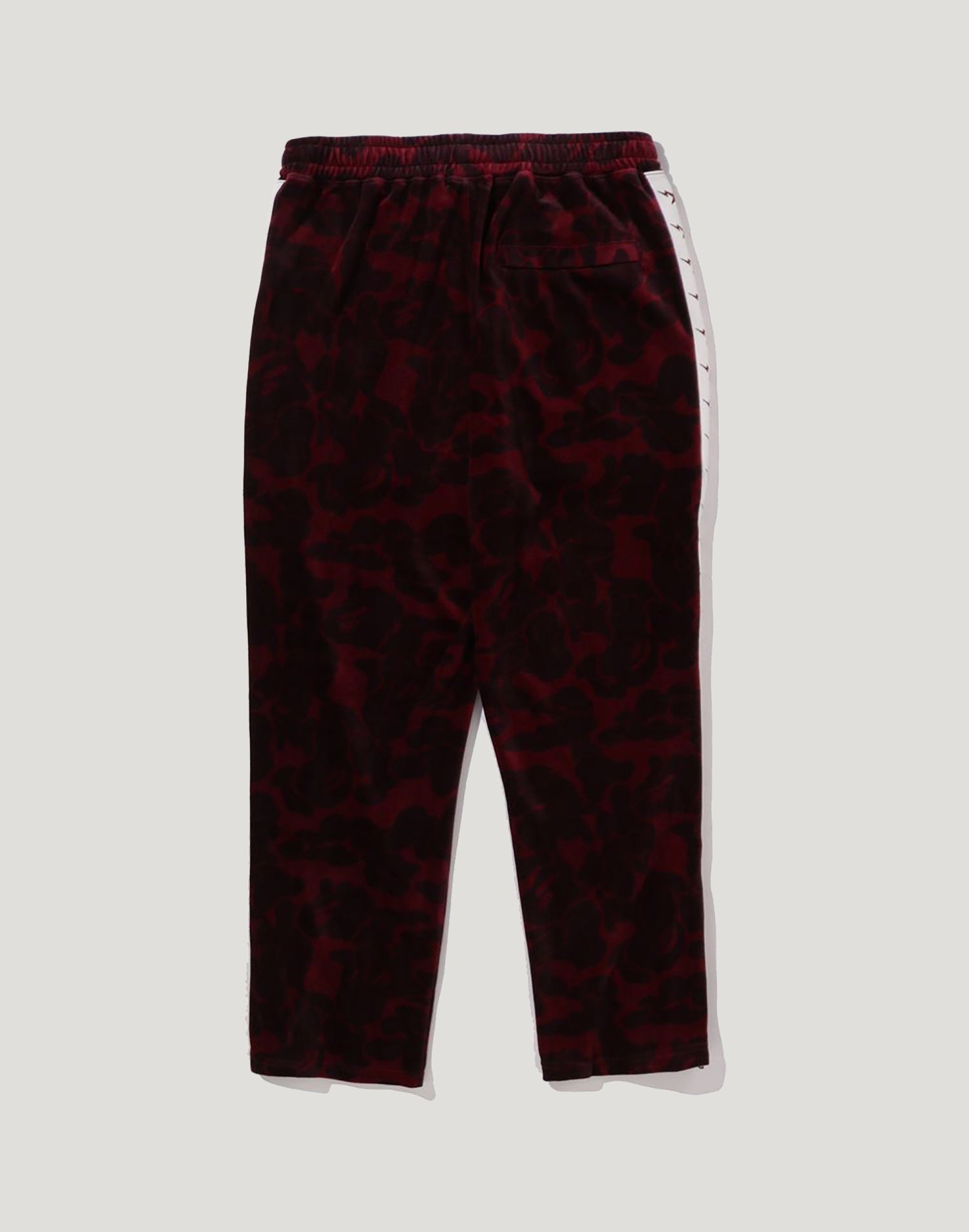 SOLID CAMO VELOUR METAL ONE POINT RELAXED FIT TRACK PANTS MENS