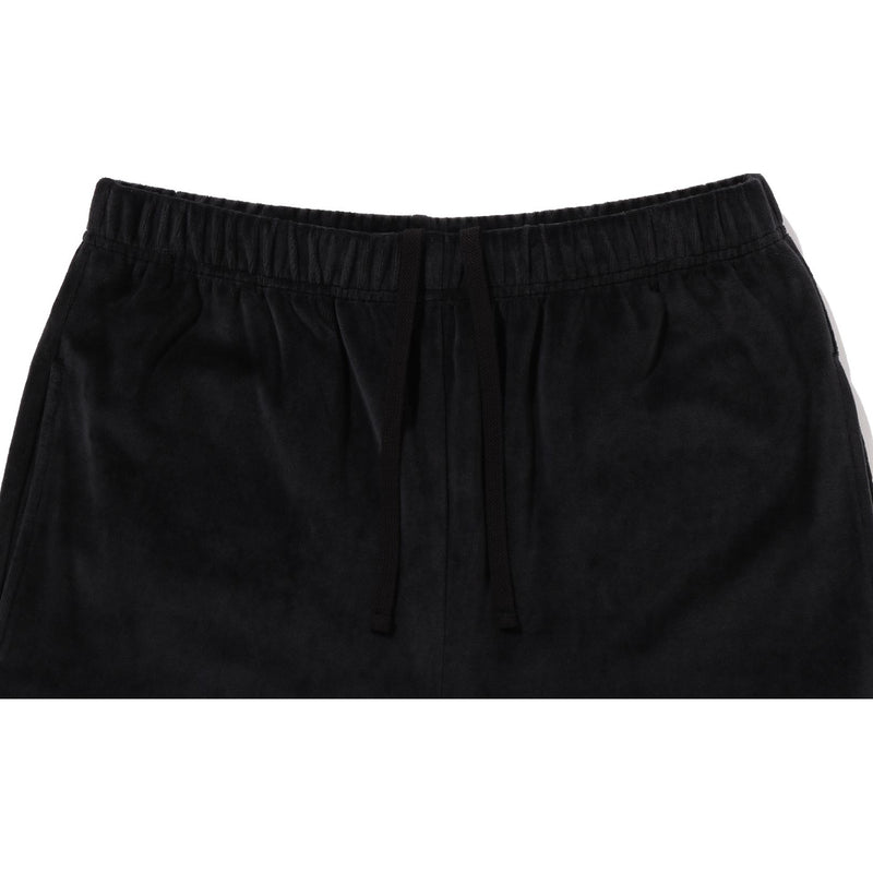 CRYSTAL STONE APE HEAD VELOUR WIDE PANTS LADIES