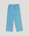 CRYSTAL STONE APE HEAD VELOUR WIDE PANTS LADIES
