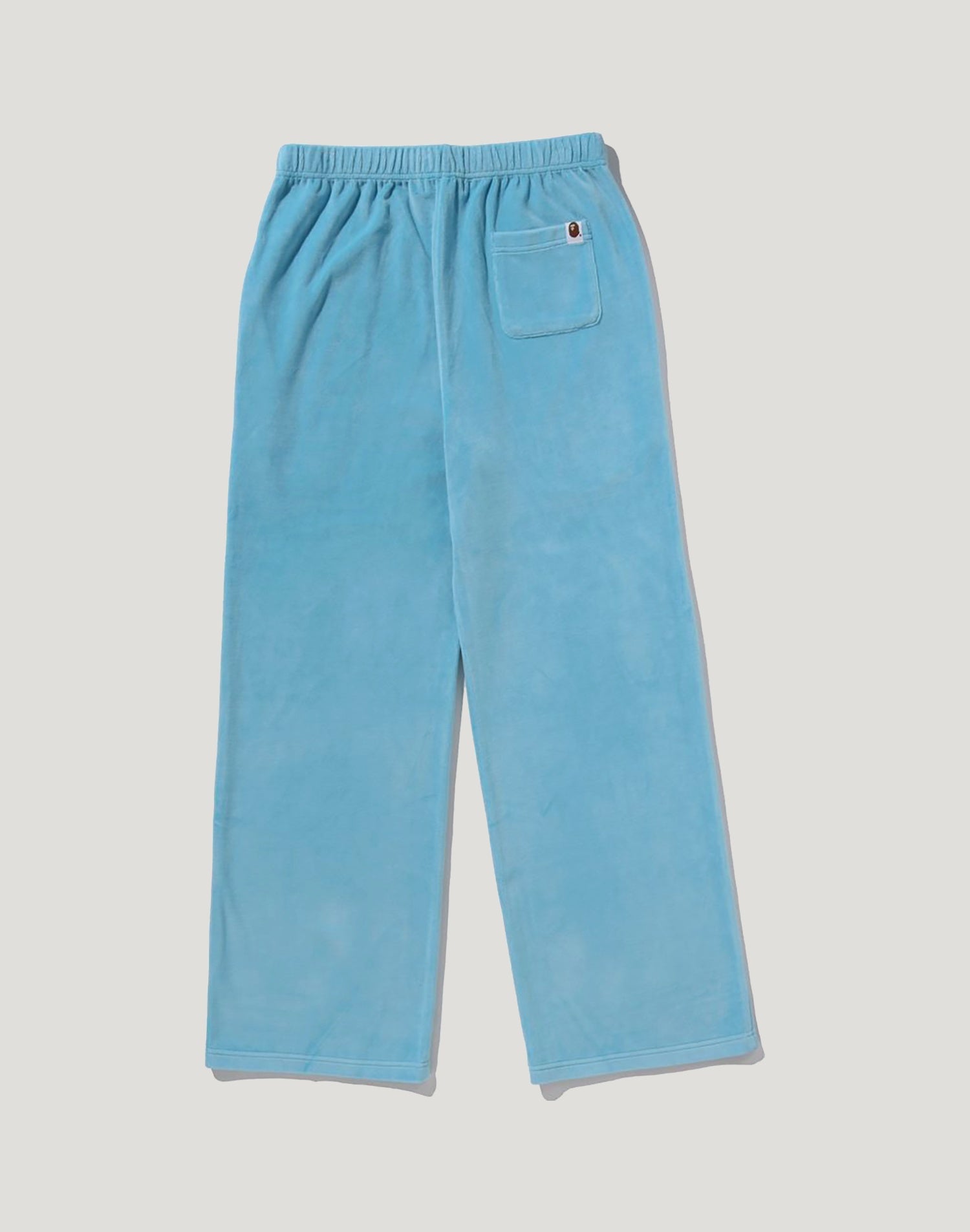 CRYSTAL STONE APE HEAD VELOUR WIDE PANTS LADIES