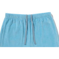 CRYSTAL STONE APE HEAD VELOUR WIDE PANTS LADIES