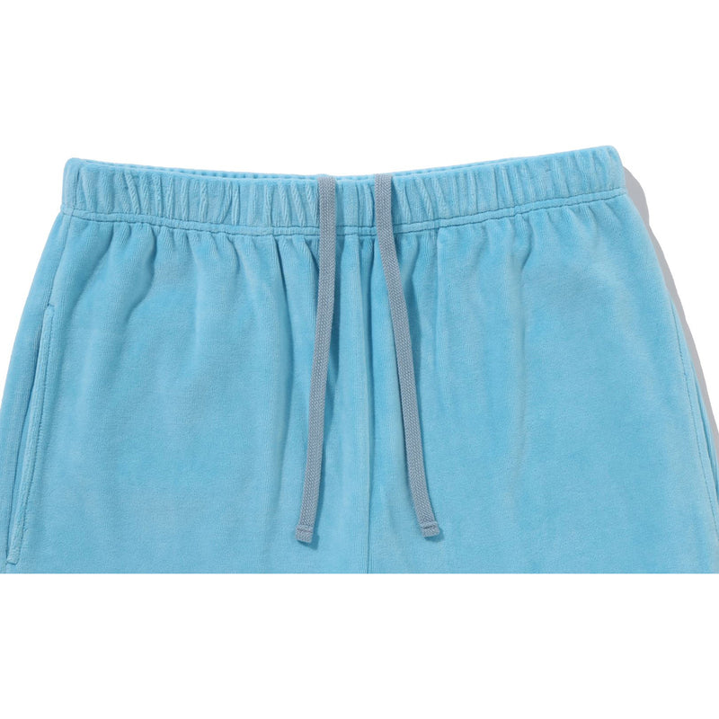 CRYSTAL STONE APE HEAD VELOUR WIDE PANTS LADIES