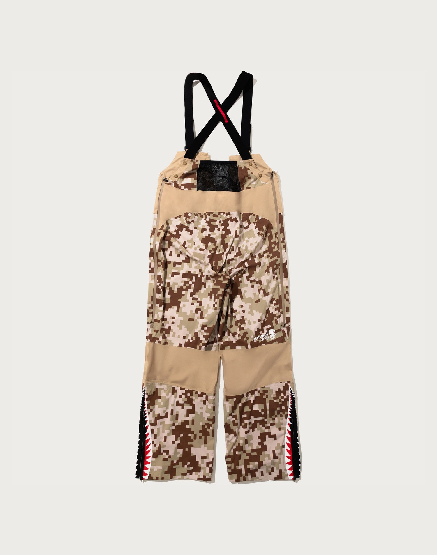 BAPE BY KAZUKI KURAISHI UAP CAMO SHARK SNOWBOARD OVERALLS MENS