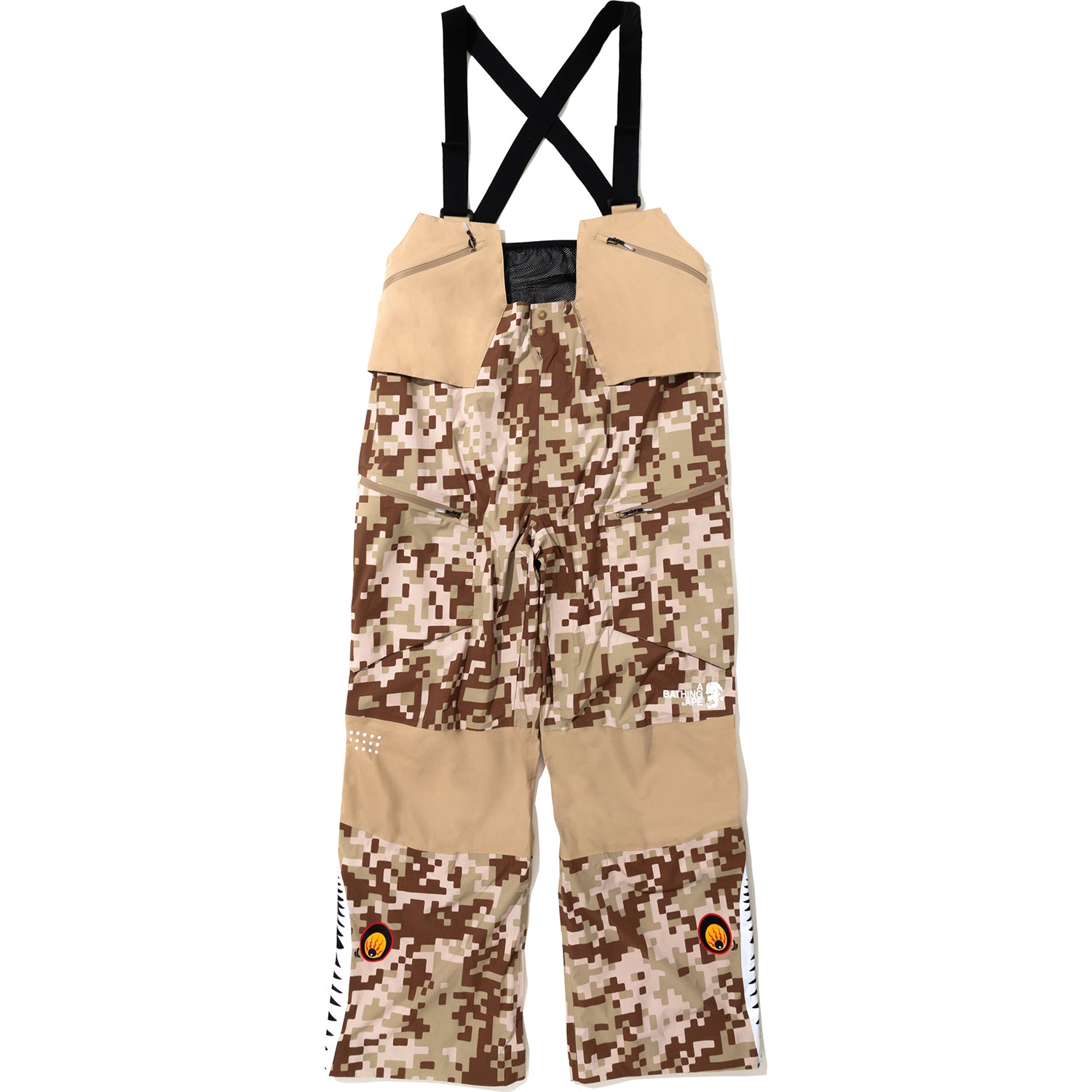 美品 bape ape オーバーオール カモ 2XL BAPE BY KAZUKI KURAISHI UAP CAMO SHARK SNOWBOARD OVERALLS MENS