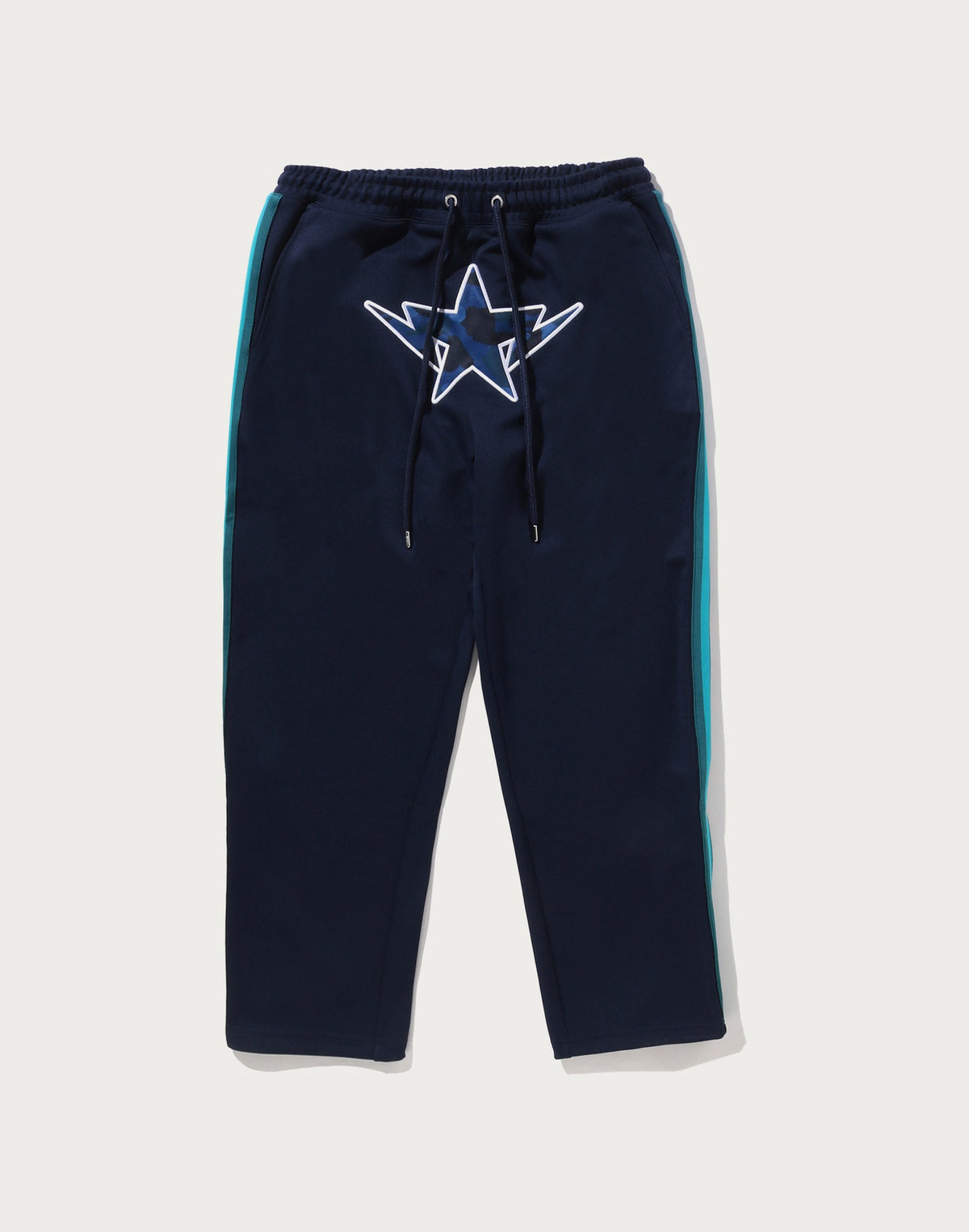 BAPE X JUST DON COLOR CAMO STA RELAXED FIT TRACK PANTS MENS