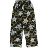 STA OVER PRINT 1ST CAMO CRYSTAL STONE SWEAT PANTS LADIES