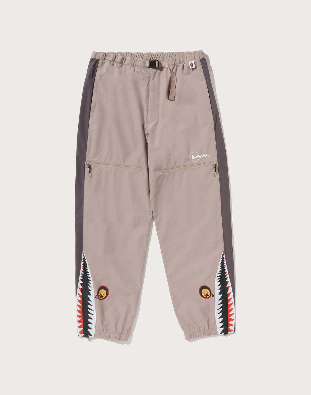BAPE BY KAZUKI KURAISHI BELTED 3-LAYER SHARK PANTS MENS