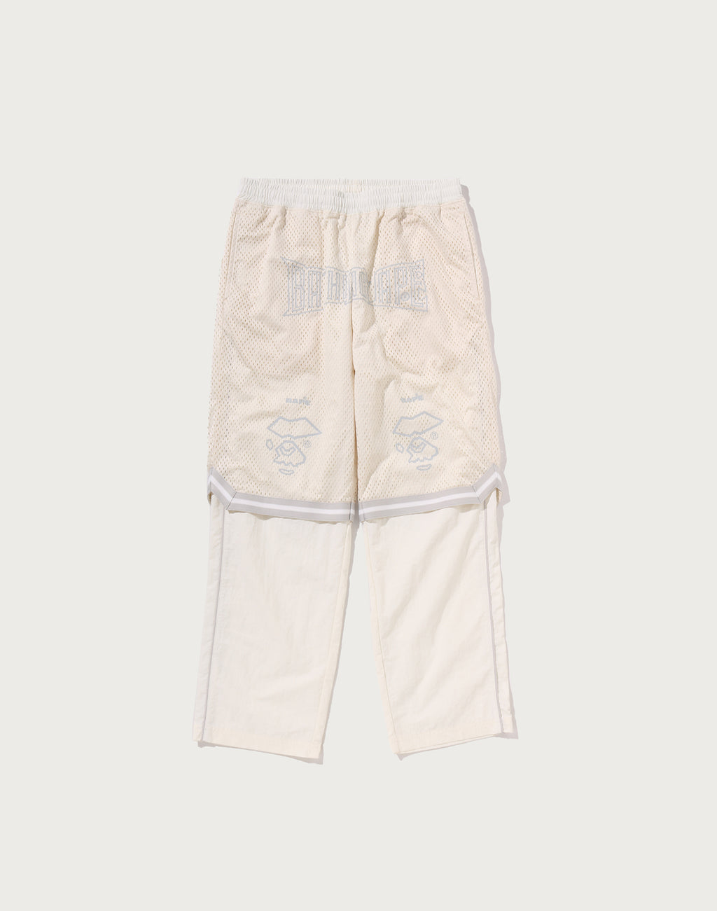 LAYERED TRACK PANTS MENS