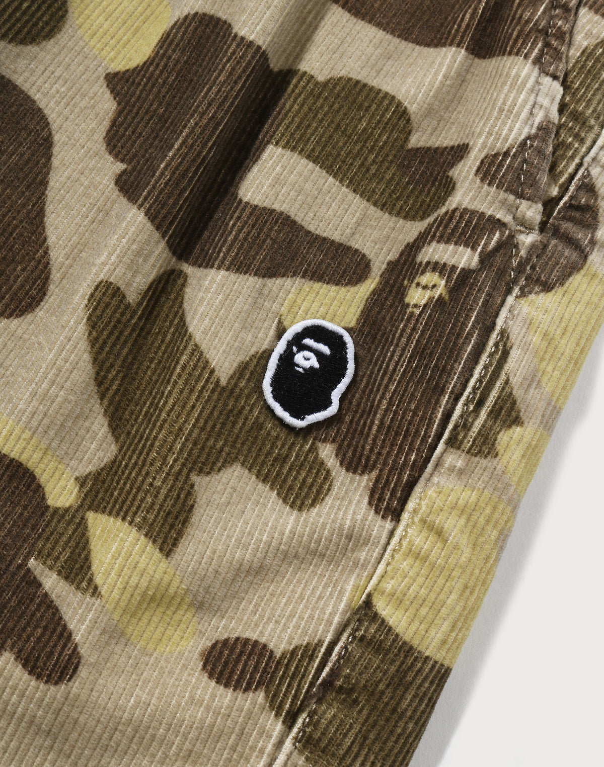 COLOR CAMO ONE POINT CORDUROY RELAXED FIT PANTS MENS