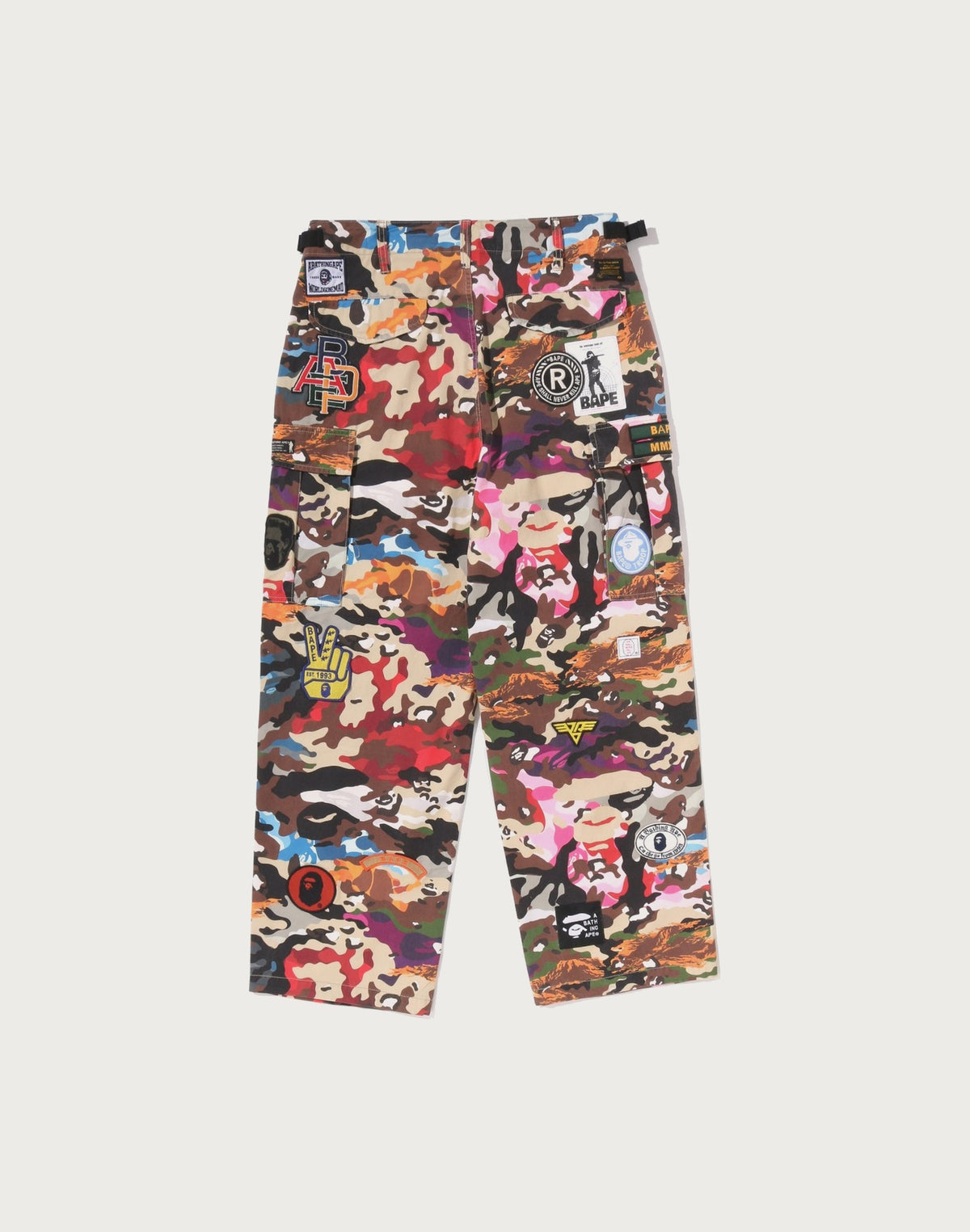HYBRID CAMO MULTI BADGE CARGO PANTS MENS