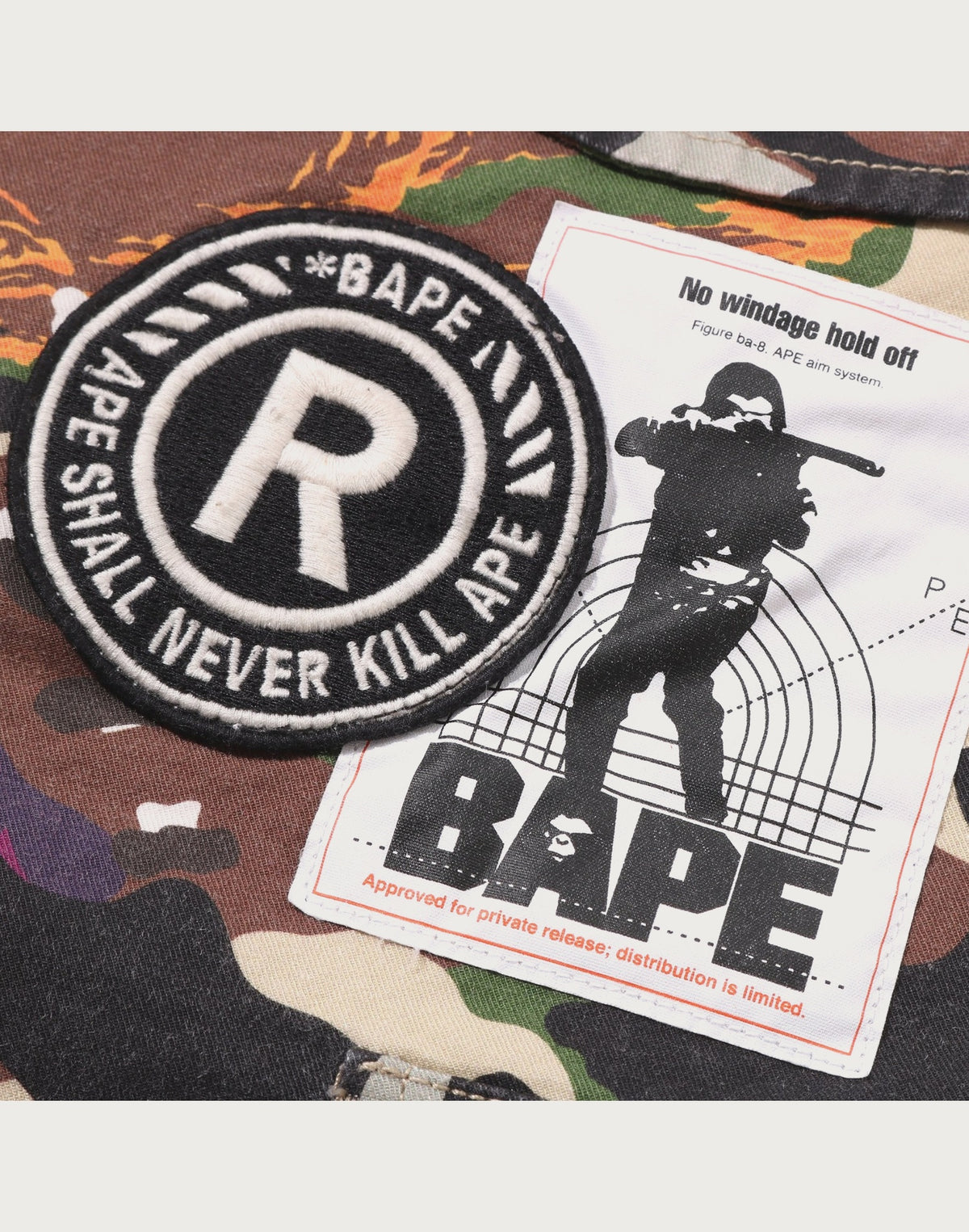 HYBRID CAMO MULTI BADGE CARGO PANTS MENS