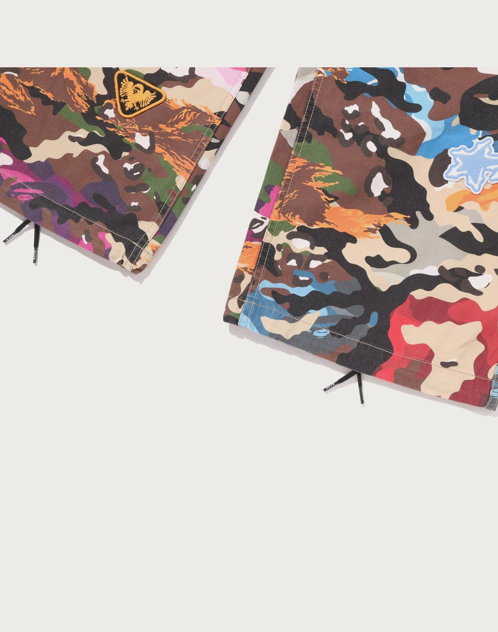 HYBRID CAMO MULTI BADGE CARGO PANTS MENS