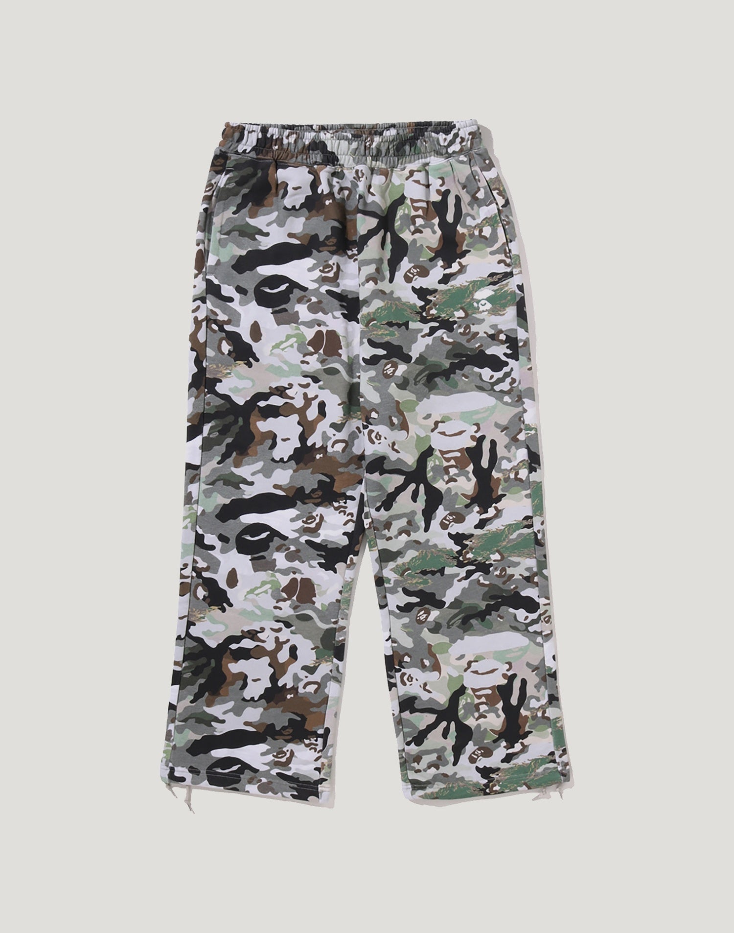 HYBRID CAMO APE FACE LOGO RELAXED FIT SWEATPANTS MENS