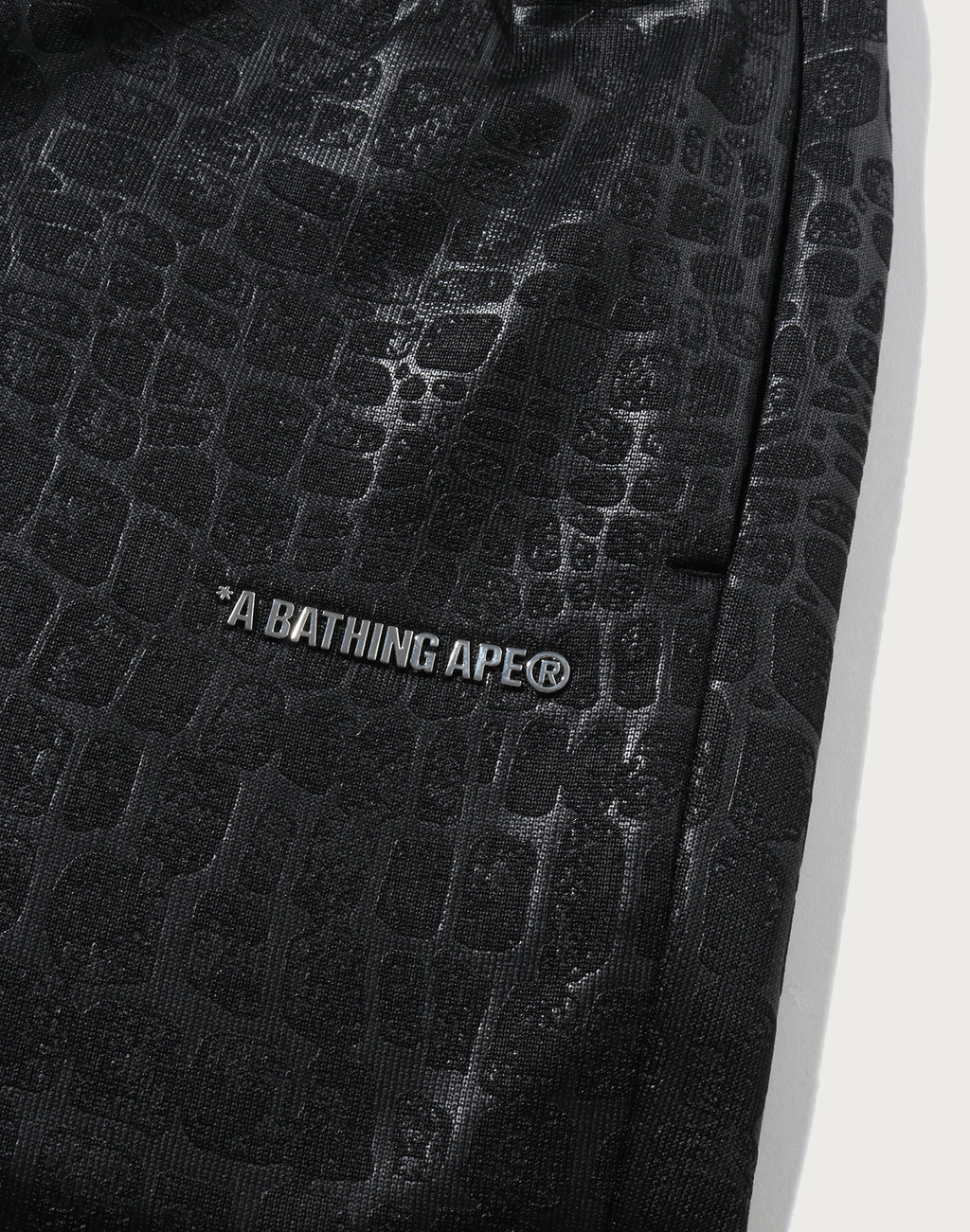 CROC PATTERN LOGO RELAXED FIT SWEATPANTS MENS