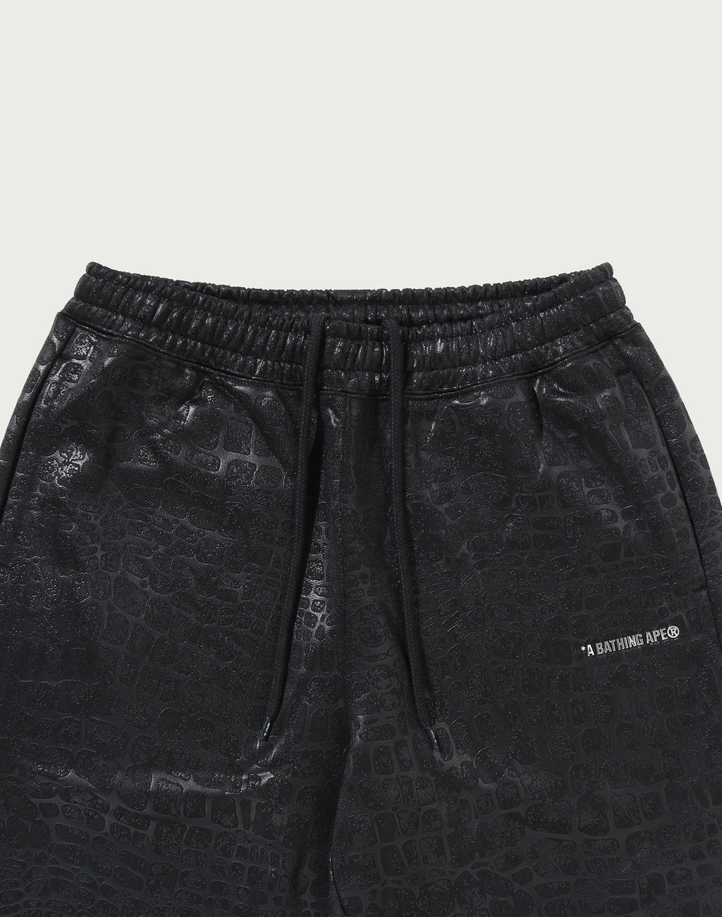 CROC PATTERN LOGO RELAXED FIT SWEATPANTS MENS