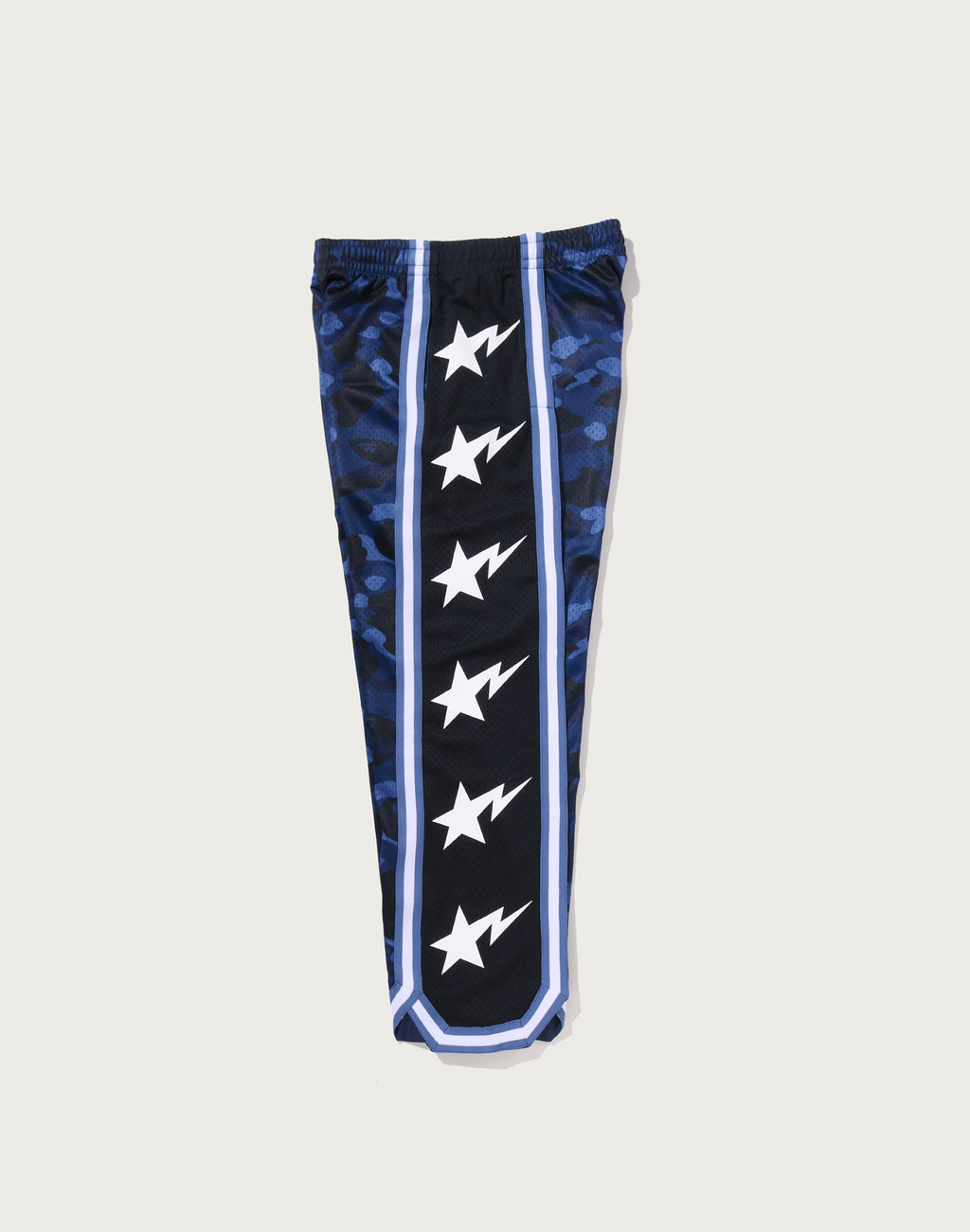 COLOR CAMO MESH HIGH SPLIT SNAP BUTTON RELAXED FIT PANTS MENS