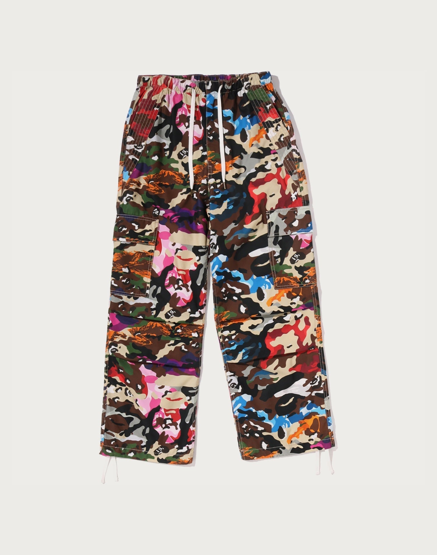 HYBRID CAMO BAPE STA CARGO PARACHUTE PANTS LADIES