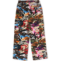 HYBRID CAMO BAPE STA CARGO PARACHUTE PANTS LADIES