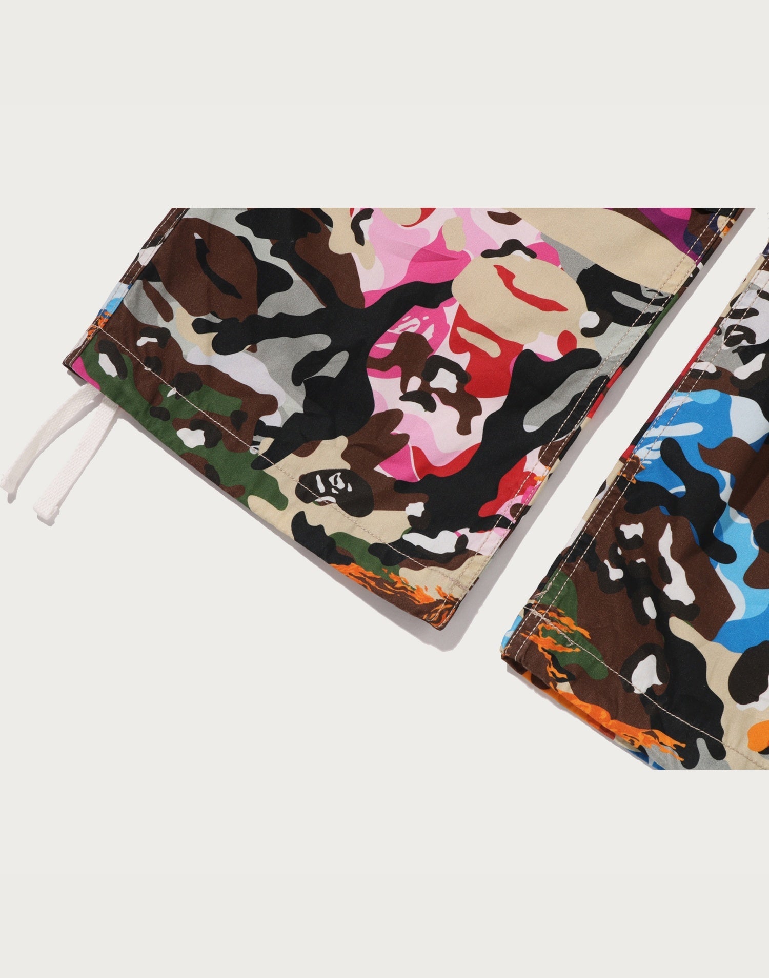 HYBRID CAMO BAPE STA CARGO PARACHUTE PANTS LADIES