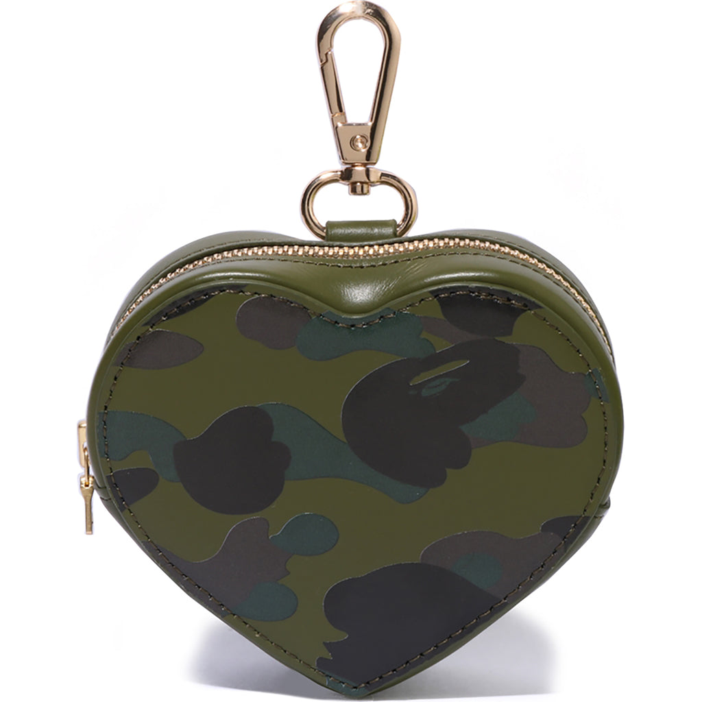 1ST CAMO HEART SHAPED COIN CASE LADIES
