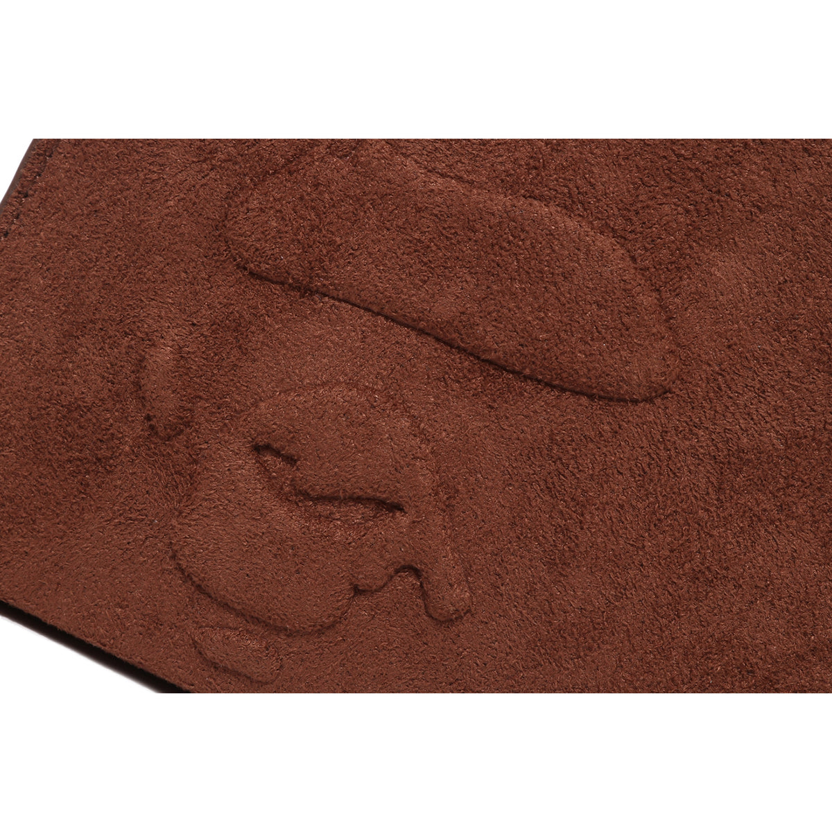 APE HEAD SUEDE EMBOSSED POUCH MENS