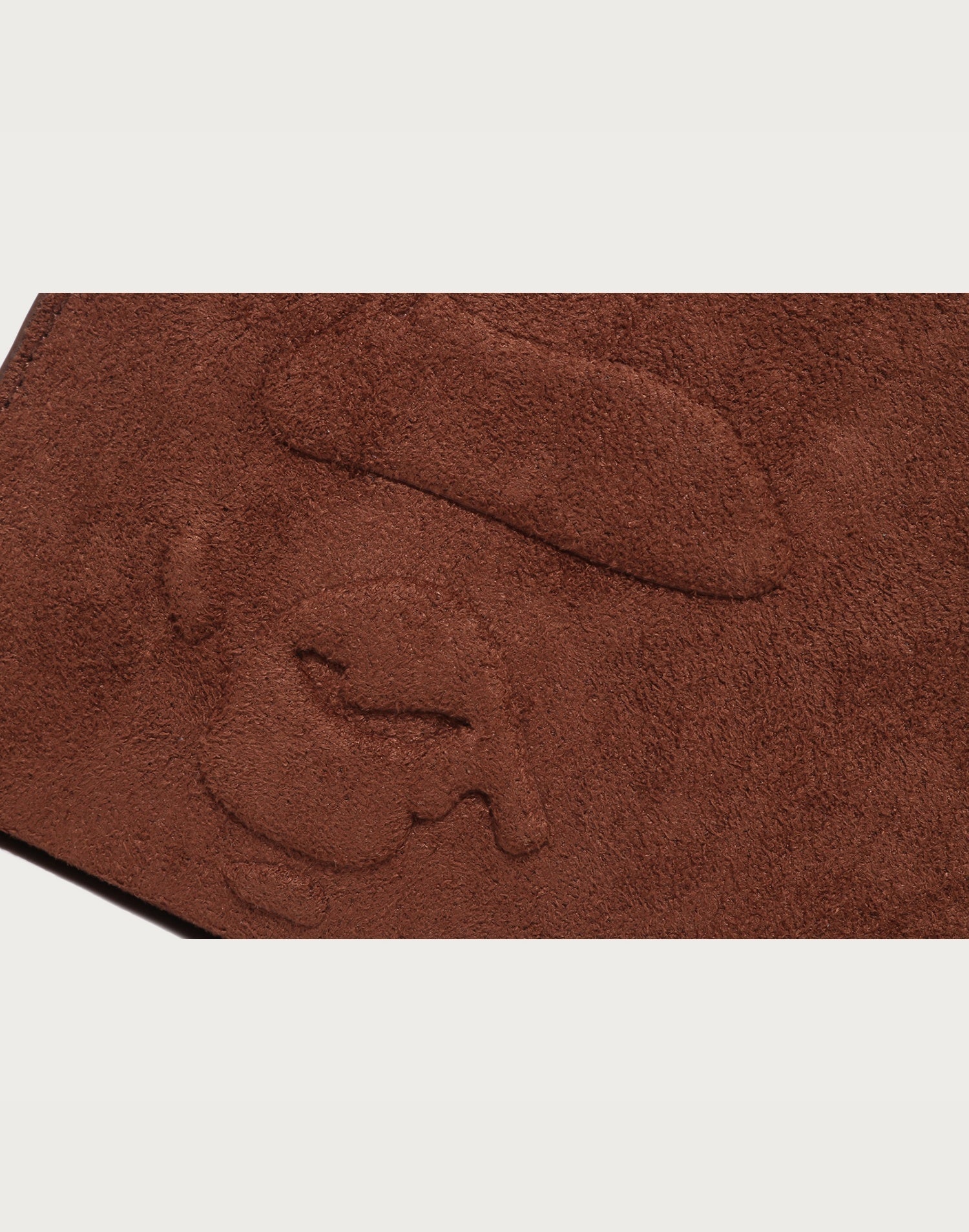 APE HEAD SUEDE EMBOSSED POUCH MENS