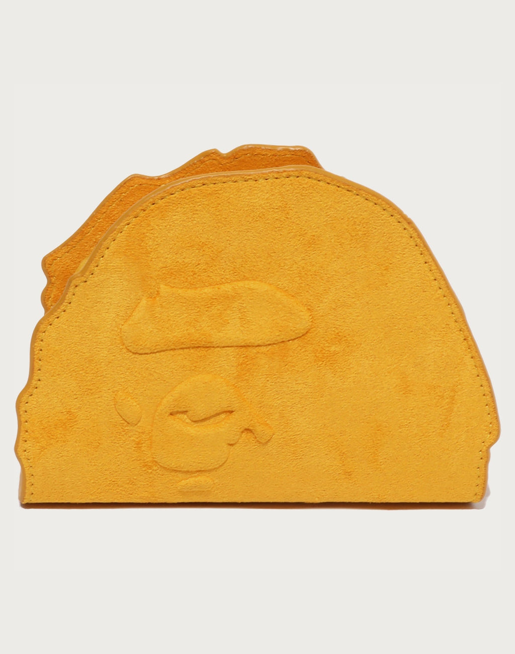 APE HEAD SUEDE EMBOSSED POUCH MENS